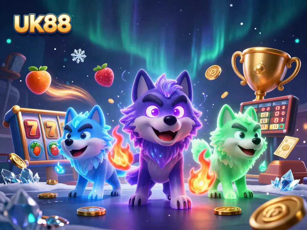 Betting with excitement at uk88's dynamic slot gaming scene featuring thrilling jackpot chances.
