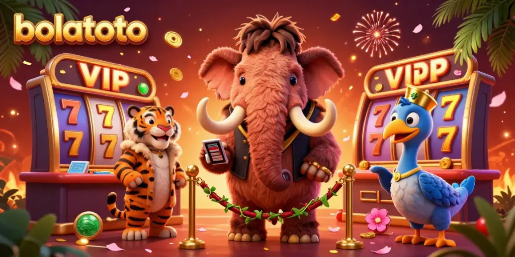 Engage in winning strategies at bolatoto with animated casino characters and vibrant game elements.