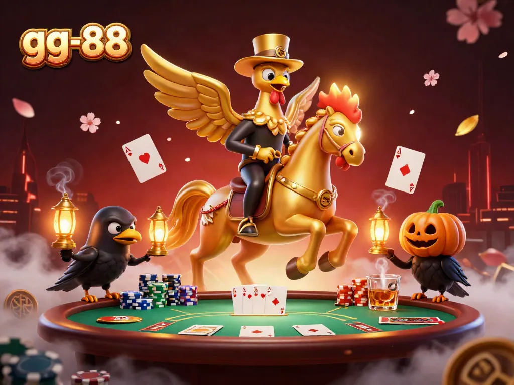 Experience thrilling gameplay with gg-88, featuring a dynamic casino scene filled with engaging characters and vibrant elements.