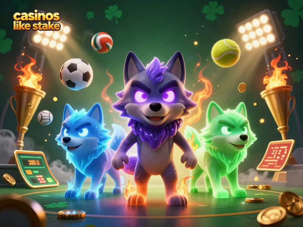 Experience top gameplay at casinos like stake with thrilling gaming elements and vibrant illustrations.
