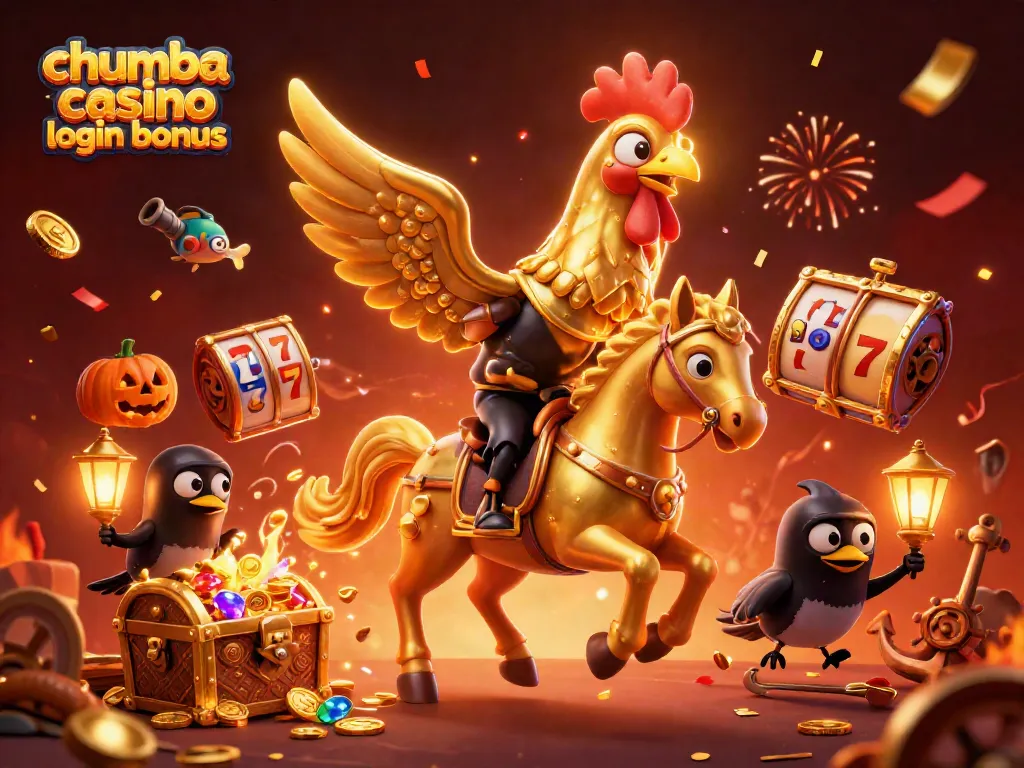 Claim the chumba casino login bonus with golden adventures in an exciting casino scene.