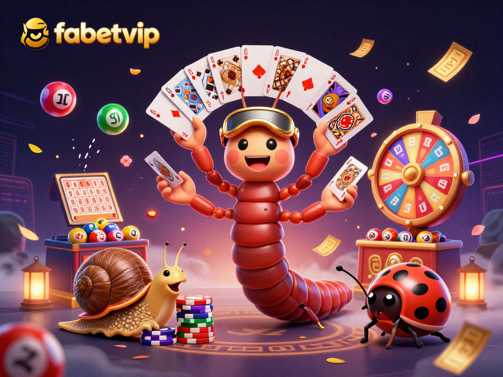 Experience the magic of fabetvip as vibrant characters create a dynamic lottery scene full of excitement.