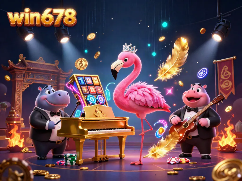 Experience exciting gaming at win678 with vibrant scenes showcasing immersive casino activities.
