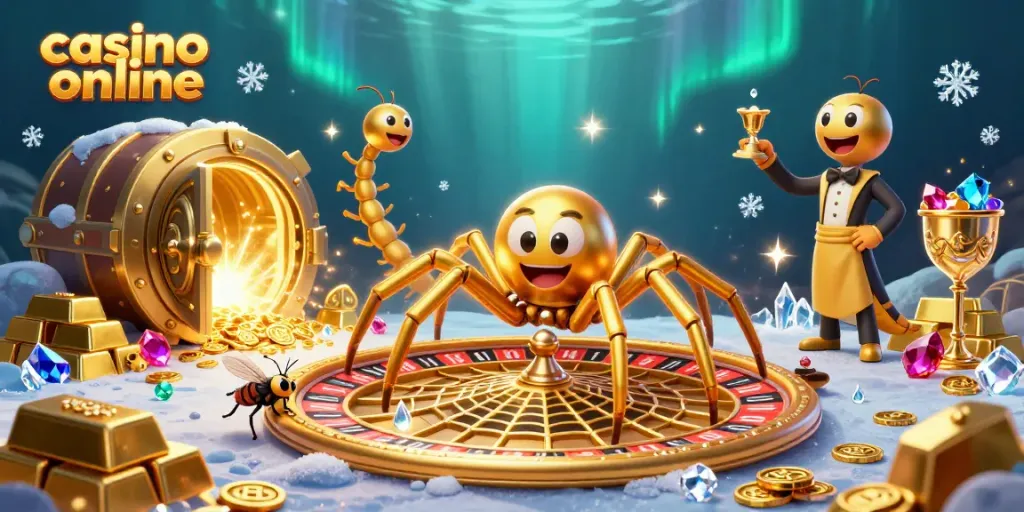 Bermain casino online dengan karakter unik dan elemen permainan, menunjukkan suasana yang memikat dan menarik perhatian.