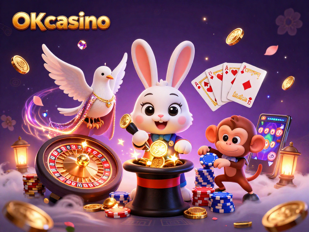 เล่นเกมสล็อตออนไลน์ที่ OKcasino ด้วยบรรยากาศคาสิโนที่น่าตื่นเต้นและดีไซน์สวยงาม