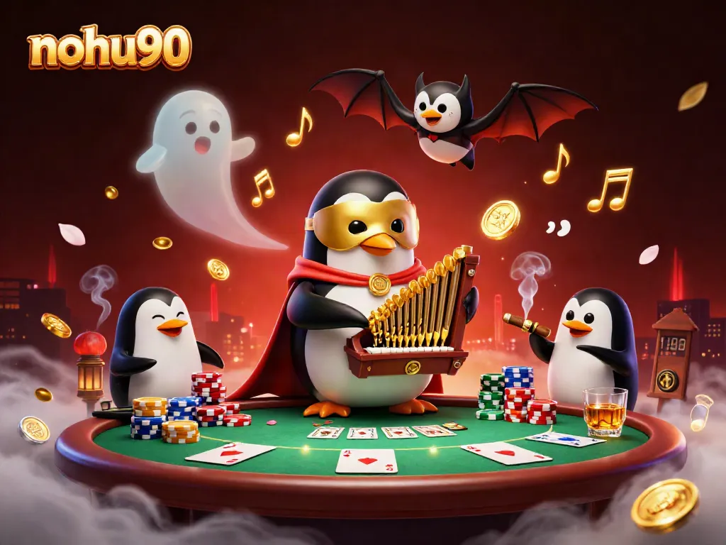 Experience thrilling gameplay with nohu90 at an animated casino featuring unique characters and gaming elements.