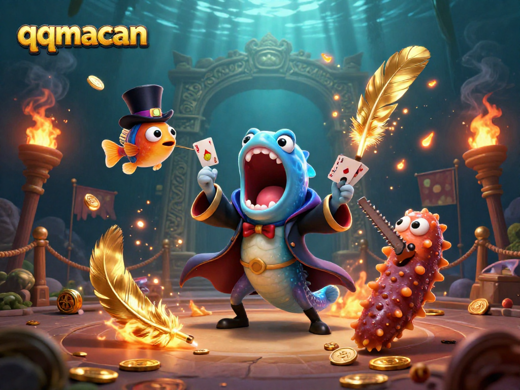 Experience the magic of qqmacan with dazzling deep-sea characters performing thrilling tricks.