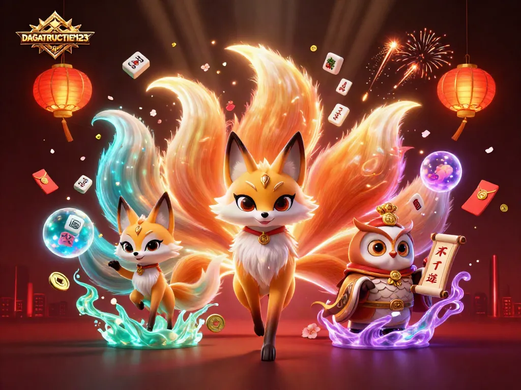 DAGATRUCTIEP123 showcases a vibrant illustration embodying live gambling excitement with enchanting characters and dynamic casino elements.