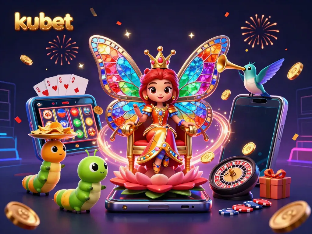 Experience exciting gaming moments with kubet in a vibrant, action-packed casino scene.