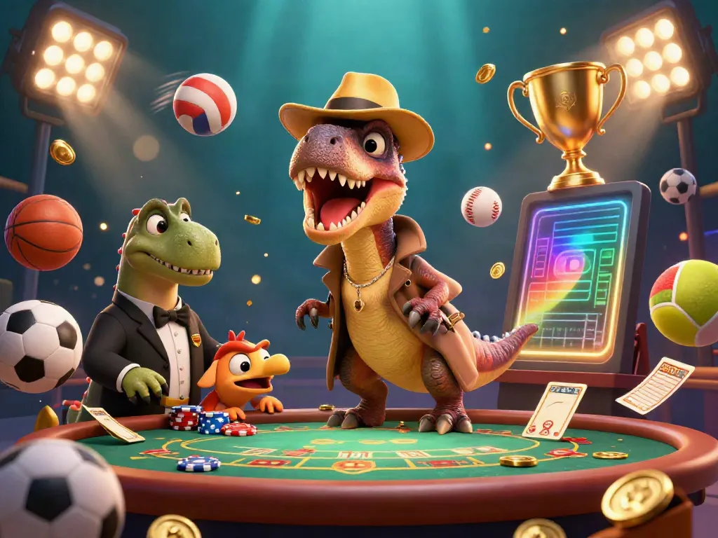 Experience thrilling gameplay with debet at the blackjack table featuring a velociraptor and stegosaurus in dynamic casino action.
