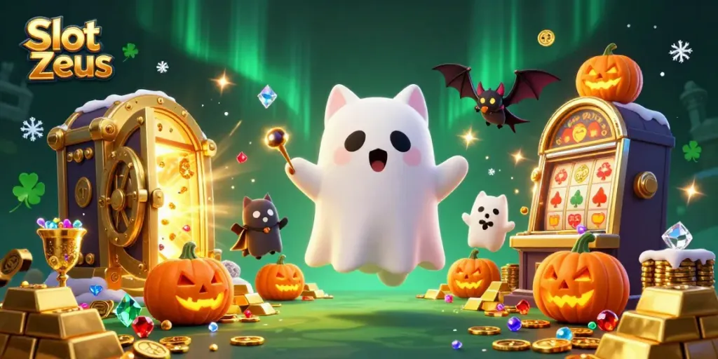 Slot Zeus menghibur di kasino berhantu dengan harta yang melimpah.
