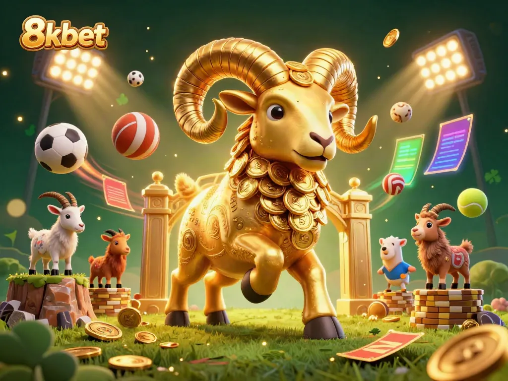 Experience thrilling sports betting action with 8xbet, featuring dynamic illustrations of winning moments and engaging elements.