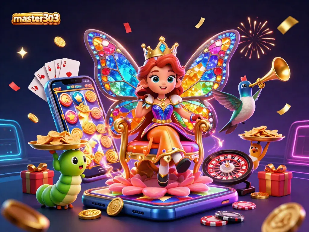 Master303 menghadirkan pengalaman bermain slot online yang memukau dengan ilustrasi cerah dan elemen interaktif.