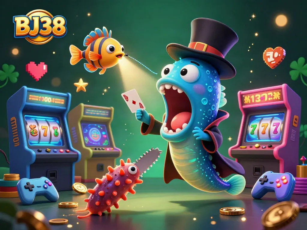 Experience vibrant casino magic with BJ38 at the heart of a thrilling 3D gambling wonderland.